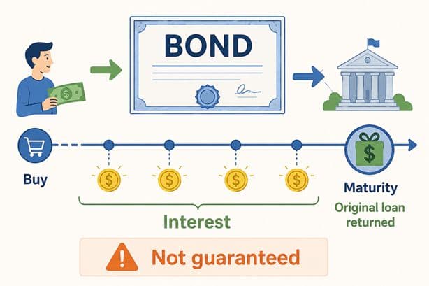 A bond can return the loan over time along with interest payments